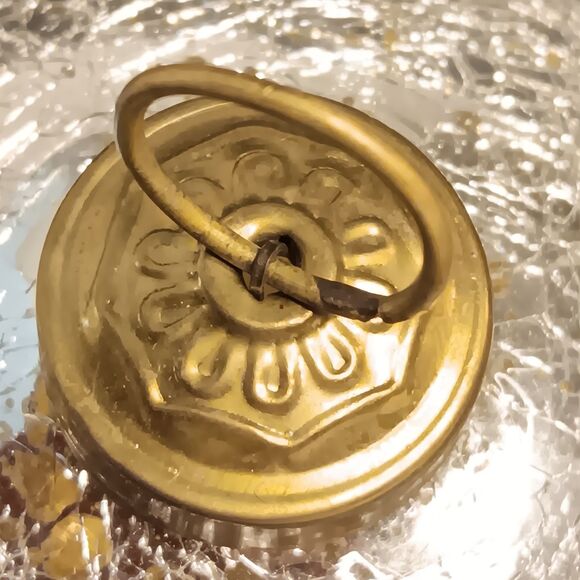 Two Mercury Crackle Glass Silver Large Teardrop Christmas Ornaments Kugel Style - Picture 7 of 7